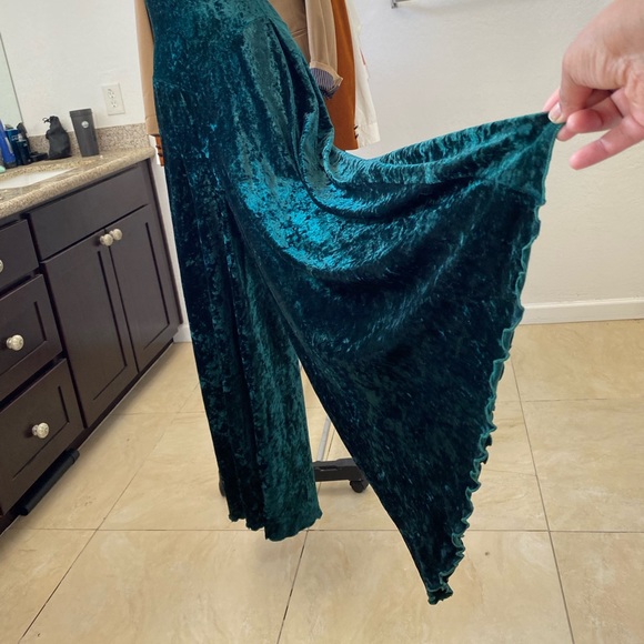 VTG Crushed Velvet Jumpsuit - Picture 5 of 8